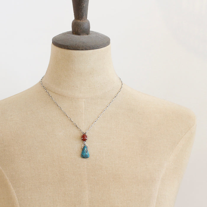 Turquoise & Carnelian Necklace