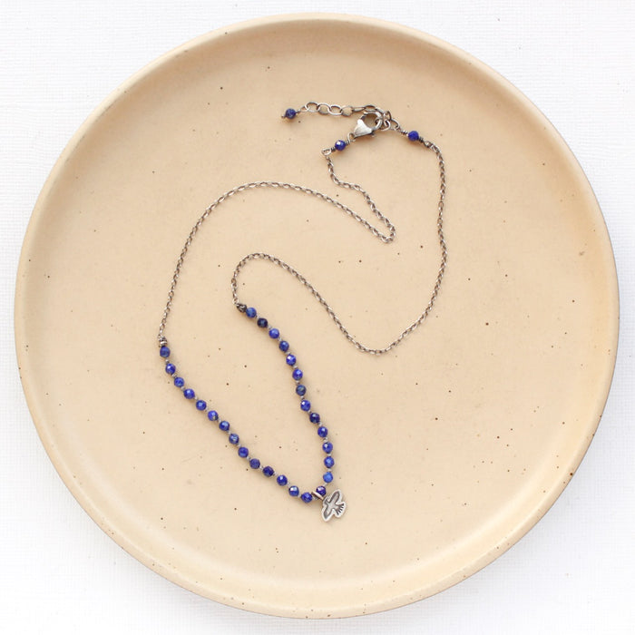 Knotted Lapis Soar Necklace