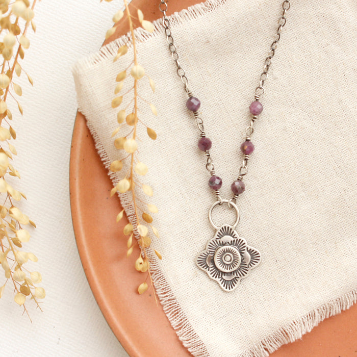 Layered Talara Sun Ruby Necklace