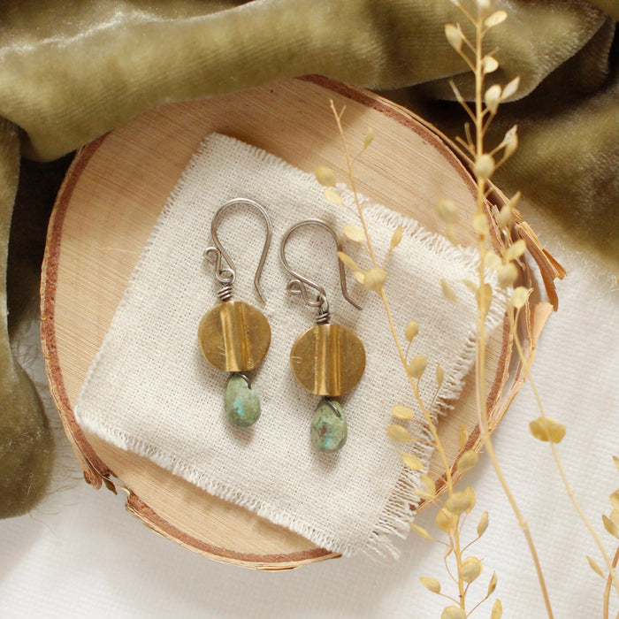 Mythos African Jasper Drop Earrings
