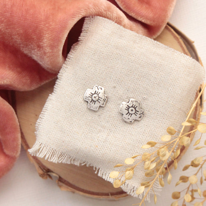 Zuni Cross Post Earrings