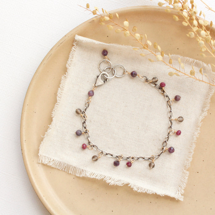 Merlot Dangle Bracelet