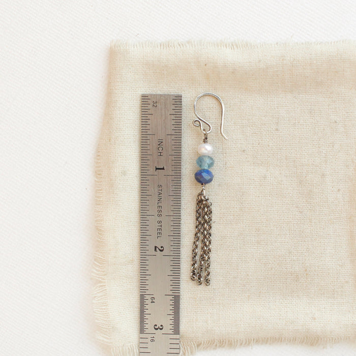Azure Tassel Earrings