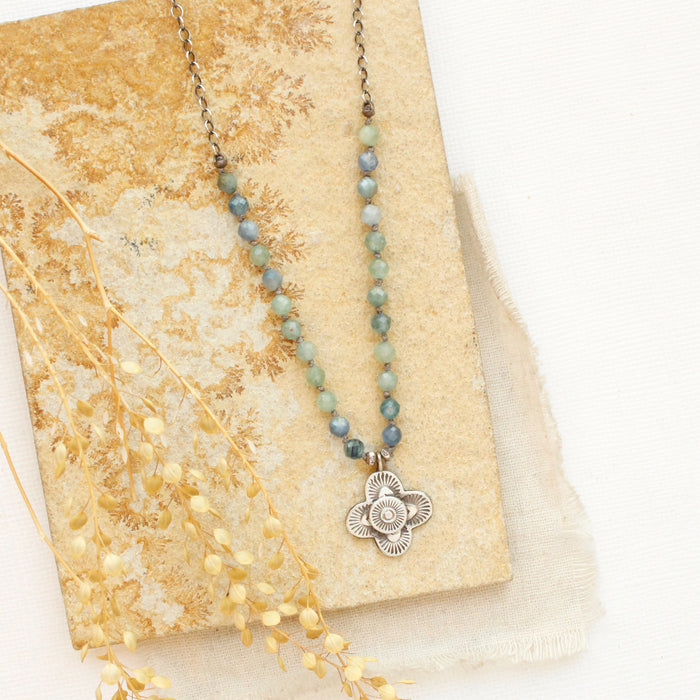 Knotted Kyanite Layered Talara Necklace
