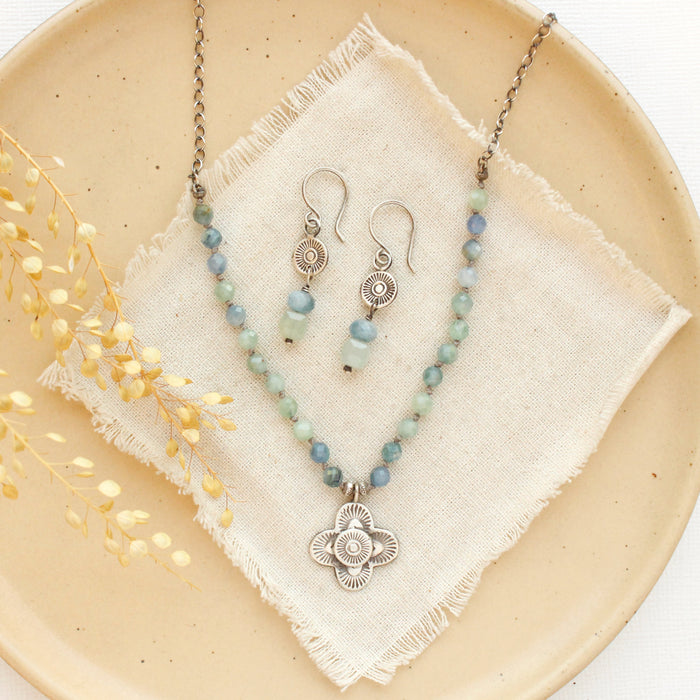 Knotted Kyanite Layered Talara Necklace