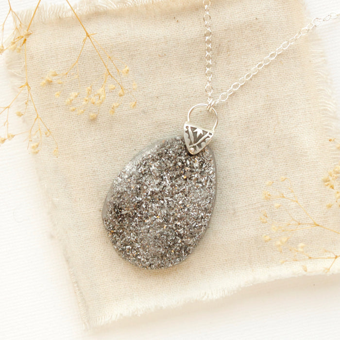 Druzy Long Necklace