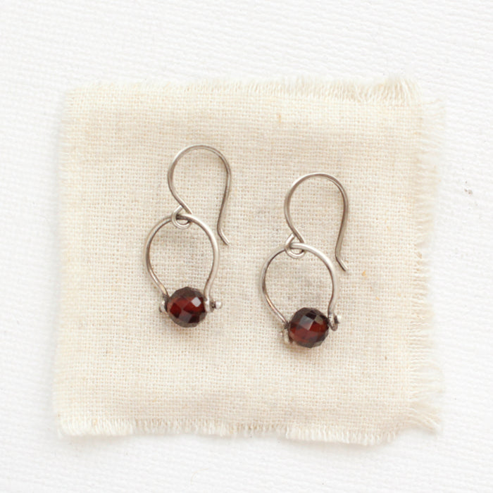 Garnet La Cloche Earrings