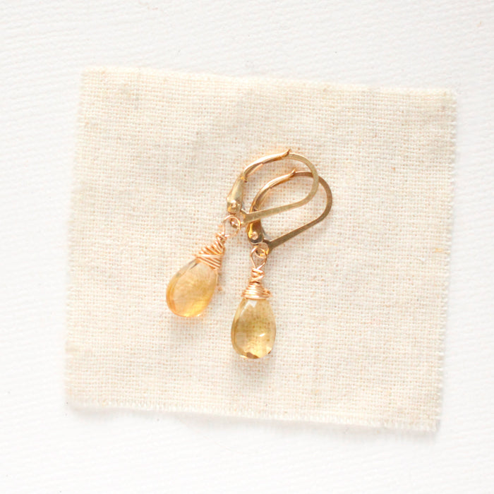 Citrine Drop Earrings