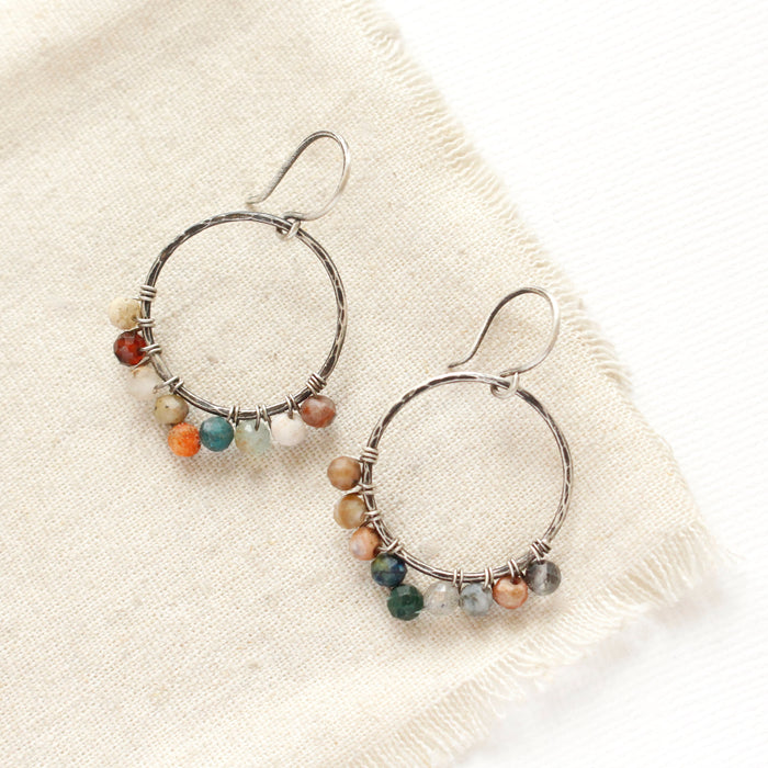 Kaleidoscope Hoop Earrings