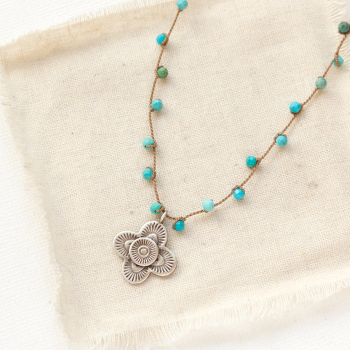 Knotted Layered Talara Turquoise Necklace