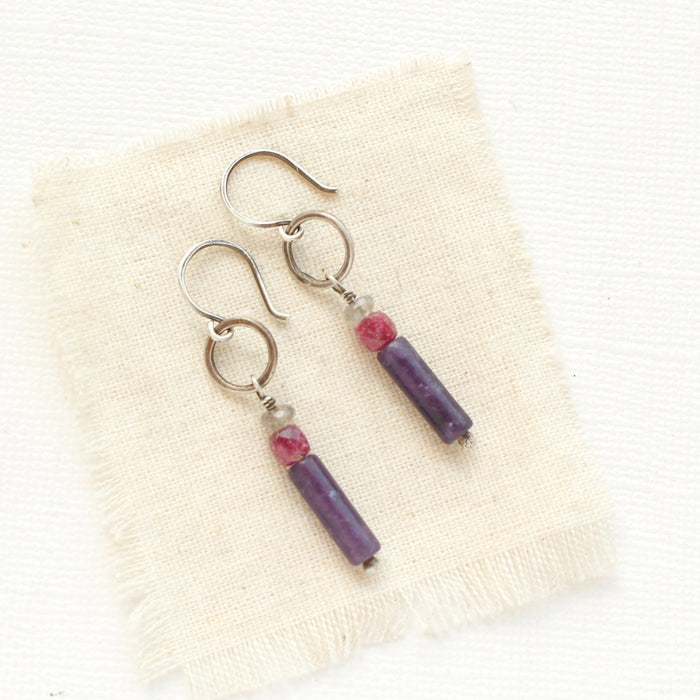 Merlot Sydney Hoop Earrings