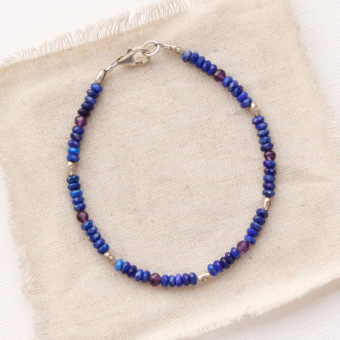 Lapis & Amethyst Bracelet