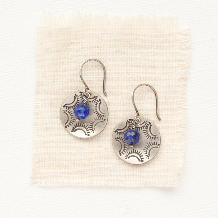 Lapis Jolie Cupped Earrings