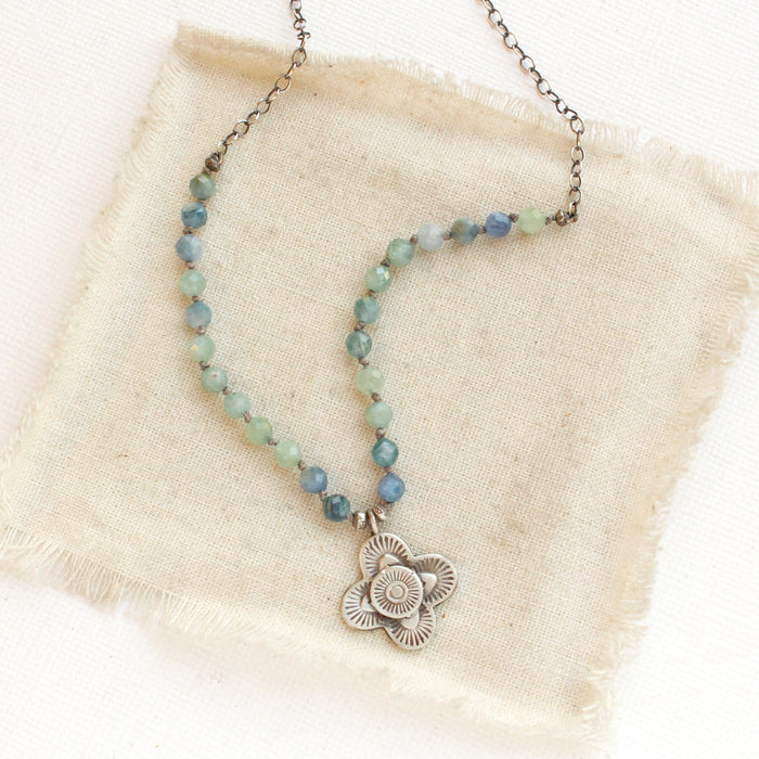 Knotted Kyanite Layered Talara Necklace