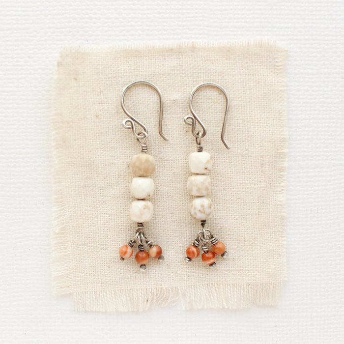 Stacked Desert Dangle Earrings