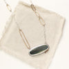 The modern imperial jasper necklace styled on tan linen