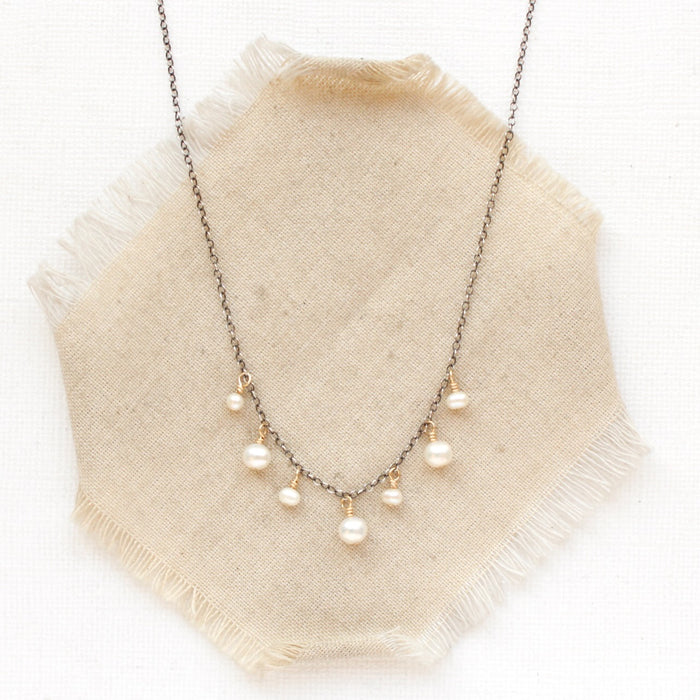Pearl Mixed Dangle Necklace