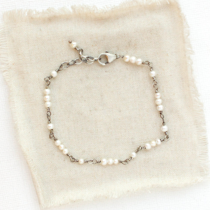 Wrapped Pearl Bracelet