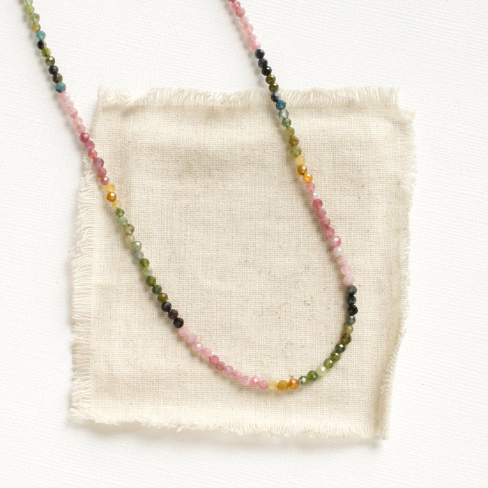 Rainbow Tourmaline Necklace