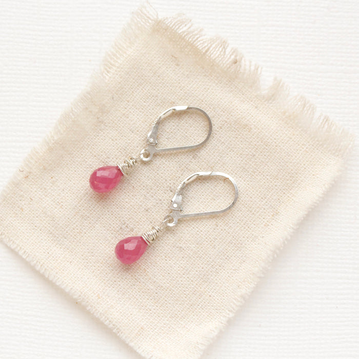 Little Ruby Drop Earrings