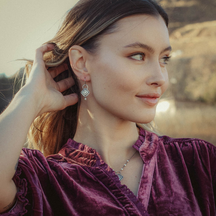 Talara Bloom Pearl Earrings
