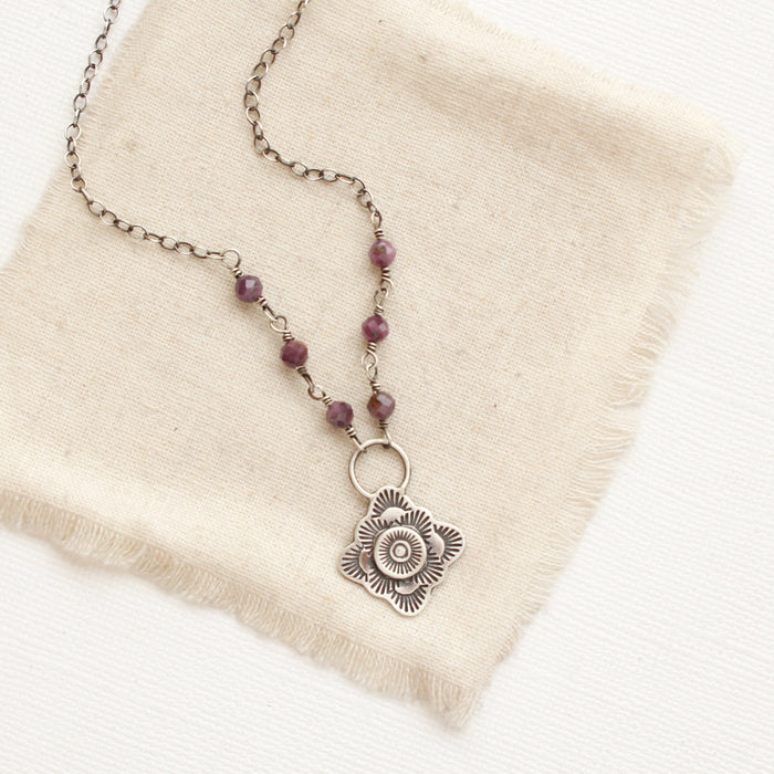 Layered Talara Sun Ruby Necklace