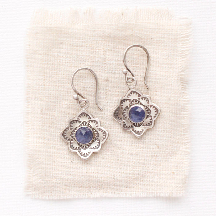 Desert Rose Tanzanite Earrings