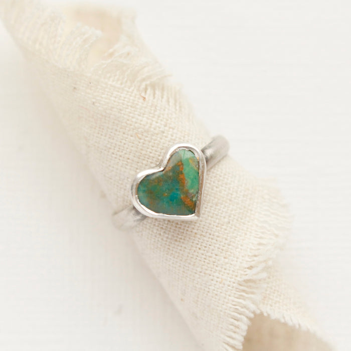 Turquoise Heart Ring