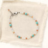 The bondi bracelet styled on tan linen