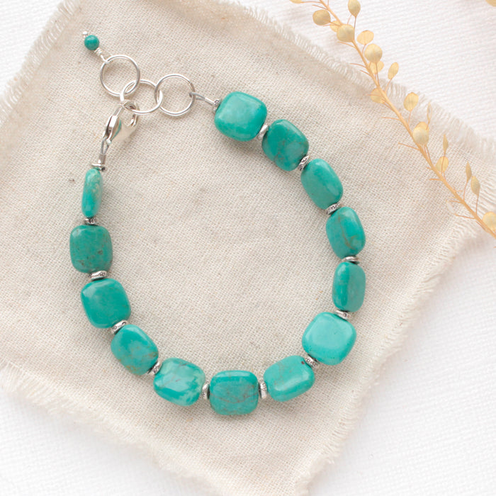 Turquoise Square Bracelet