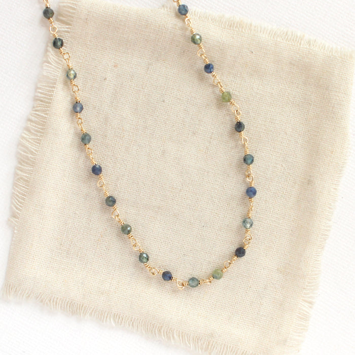 Wrapped Sapphire Necklace