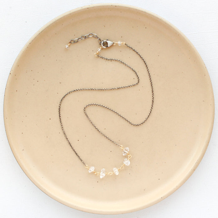 Herkimer Diamond Collar Necklace