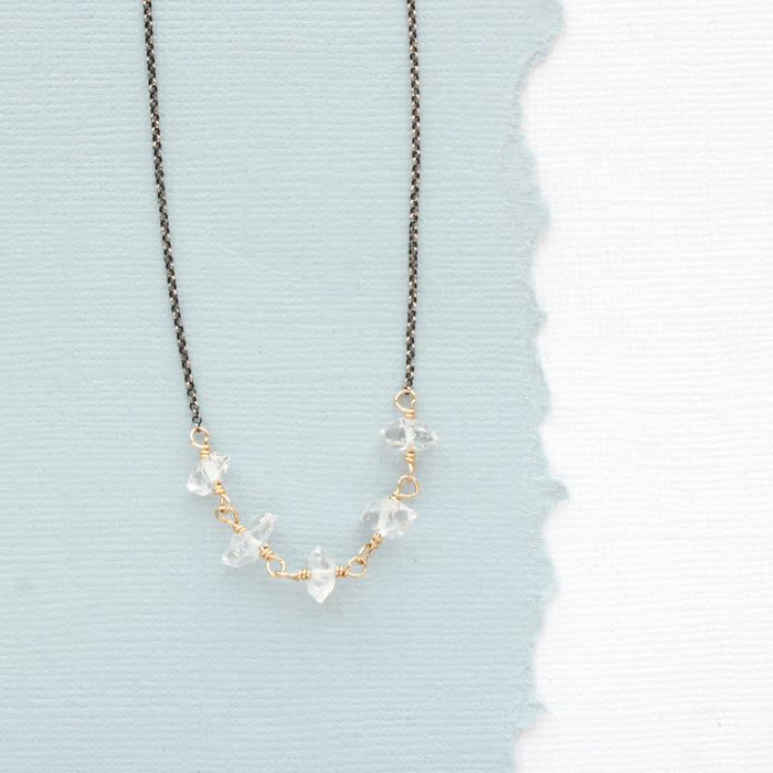 Herkimer Diamond Collar Necklace